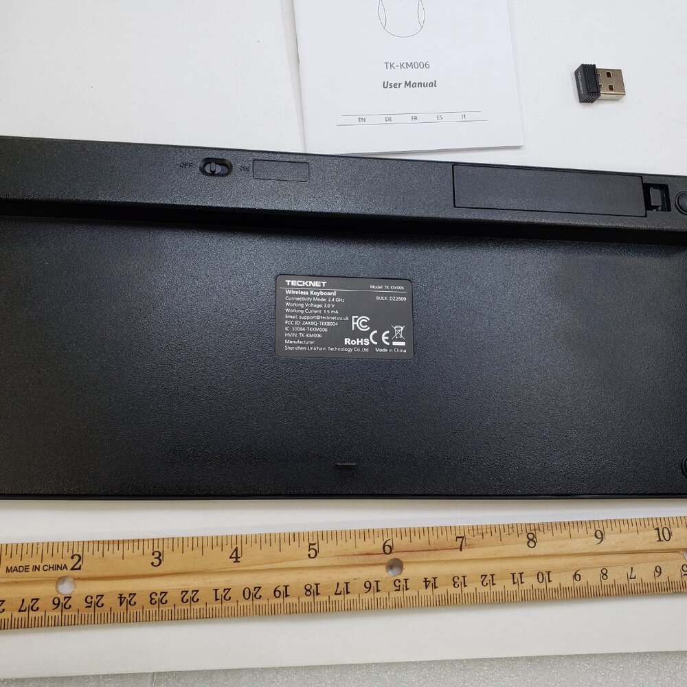 TECKNET Wireless Keyboard and Mouse Combo, Mini Cordless Computer Keyboard - Picture 2 of 10